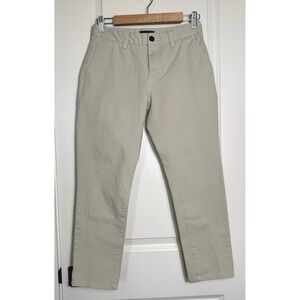 Taylrd Mens Tech Chinos Khaki Straight Fit 29x28 Water Resistant‎ Stretch